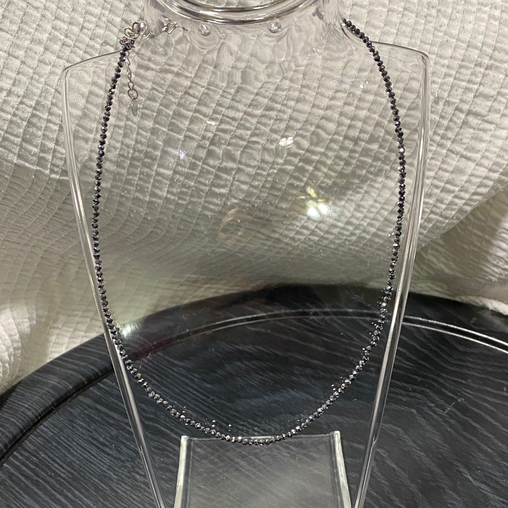 Terahertz Beaded crystal Necklace 2 mm